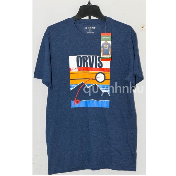 NWT Orvis men graphic tee in Blue - Picture 2 of 5